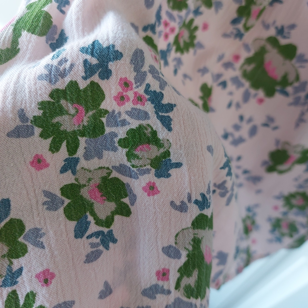Matilda Jane Pink Floral Lace-Trim Boho Dress - Picture 3 of 5